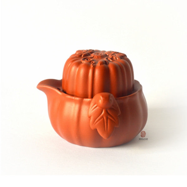 Yixing Clay Tea Pot Set - Autumn Garden