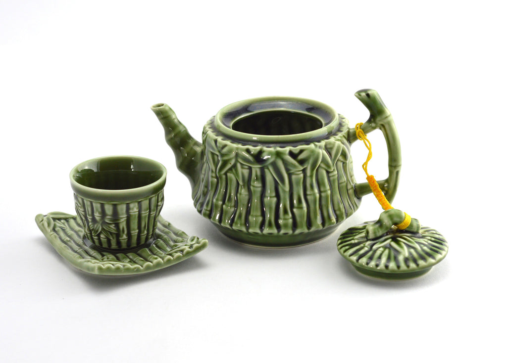 Gongfu Tea Gift Set - Live Porcelain - Bamboo Forest