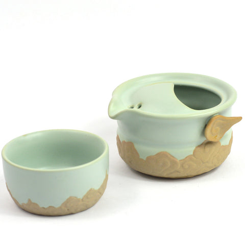 Celadon & Clay Tea Pot