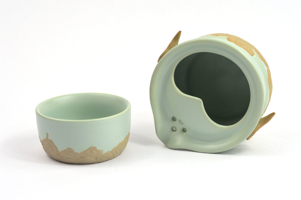 Celadon & Clay Tea Pot
